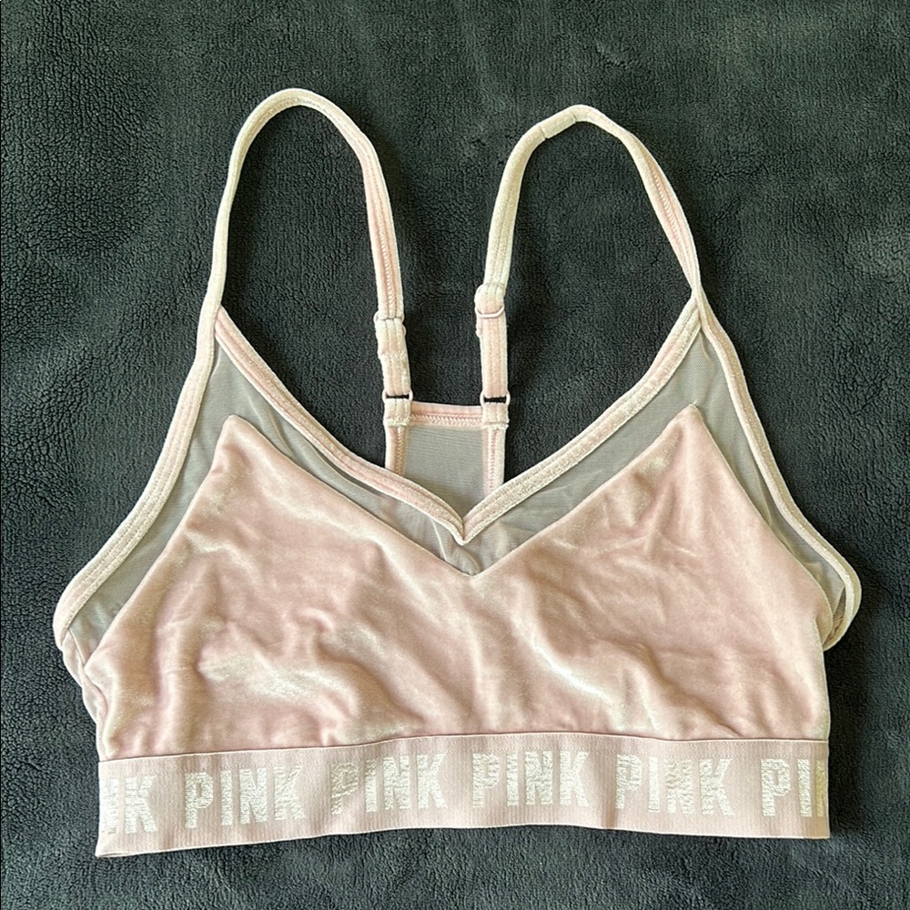 Pink Velvet Bralette